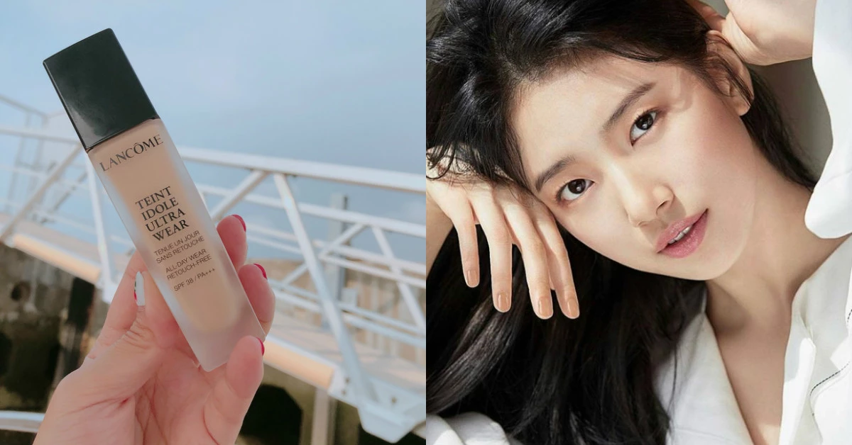 即使高溫、流汗都不怕!LANCOME這款粉底液越溶越亮,女神秀智就用它!
