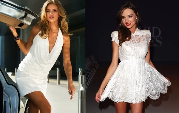 超模米蘭達可兒Miranda Kerr甜美x小傘裙 蘿絲杭廷頓懷利Rosie Huntington Whiteley 性感XV領上衣