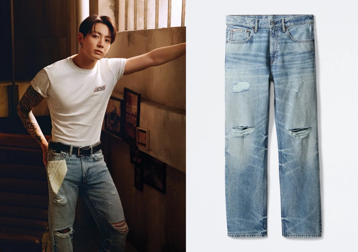 2026話題牛仔褲3：田柾國 × Calvin Klein｜ 90 年代直筒褲