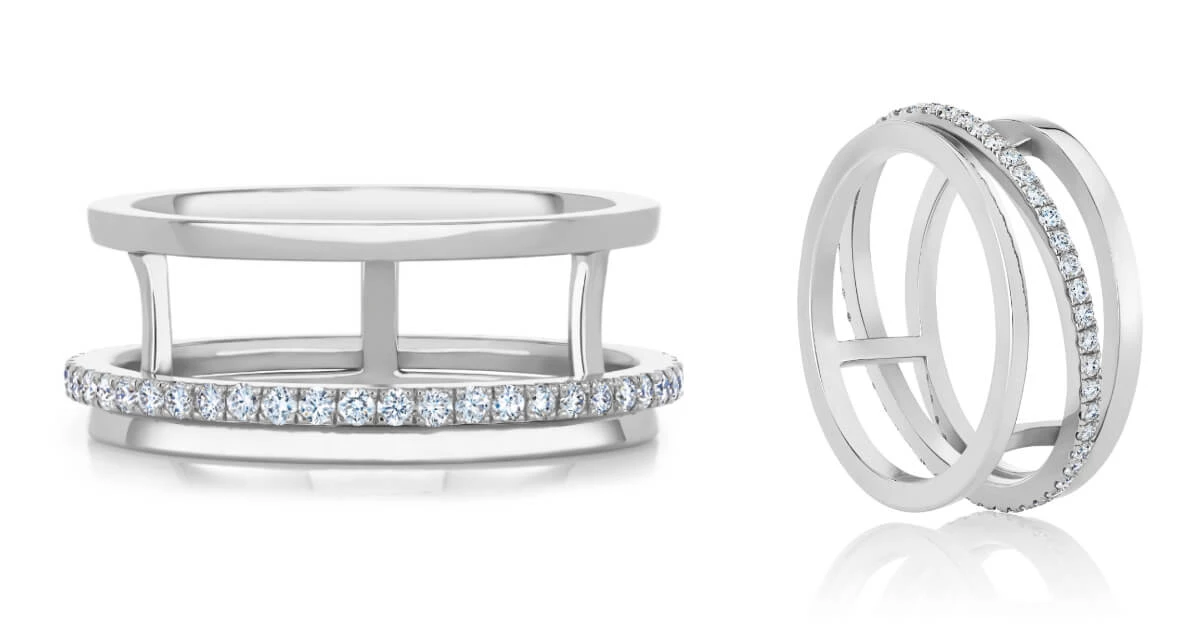 De Beers Horizon 18K白金戒指,NT$ 113,000