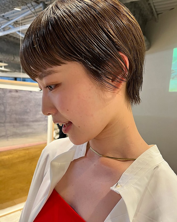 不用燙短髮造型推薦22：日系蘋果頭