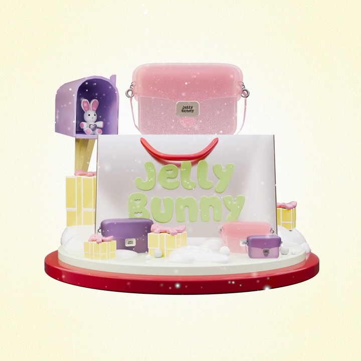 Jelly Bunny品牌最初以PVC材質的果凍鞋起家，快速在市場上打響名號，而將產品線擴展至包包，設計上以甜美、可愛又帶點俏皮的設計風格著稱，如果在穿搭、配件上不浮誇不愛的話，到泰國必須要逛一下Jelly Bunny，顏色選擇很多元、甚至有些款式比較極繁，其中最受矚目的莫過於雲朵包，因為外型柔軟且有蓬鬆感，讓女孩們很愛！