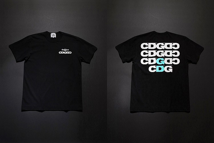 GD x CDG 聯名系列印花黑色T-shirt