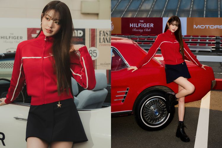 張員瑛以Tommy Jeans全球品牌大使身份現身首爾Coex屋頂停車場，為Tommy Hilfiger 2025秋季系列掀開序幕。