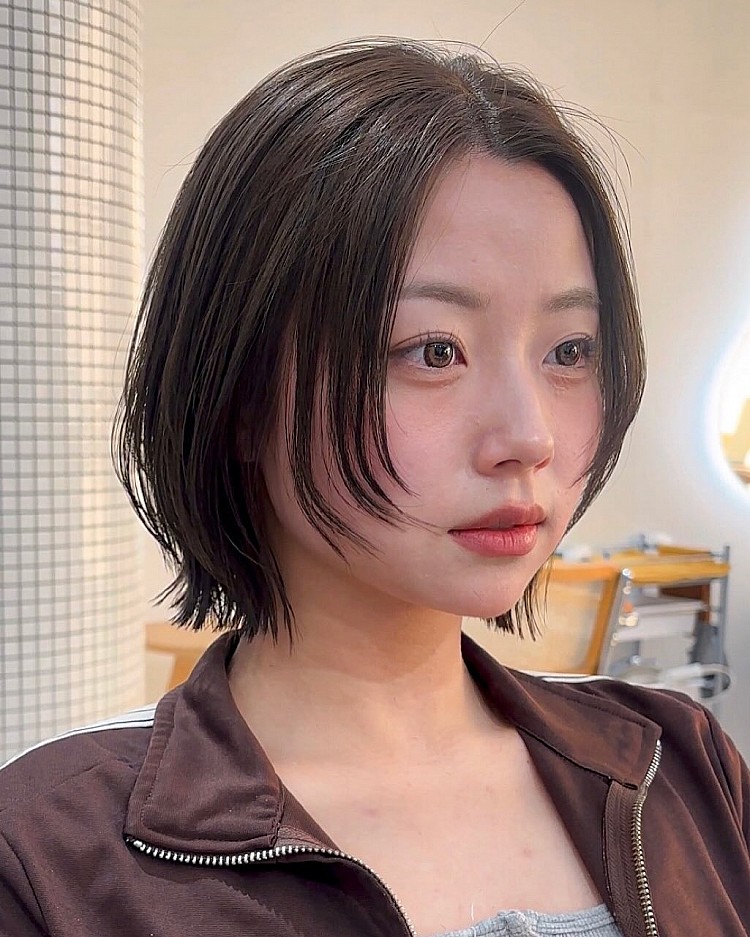 不用燙短髮造型推薦5：中分狼剪