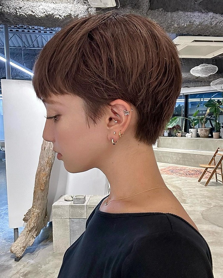 不用燙短髮造型推薦20：栗子頭