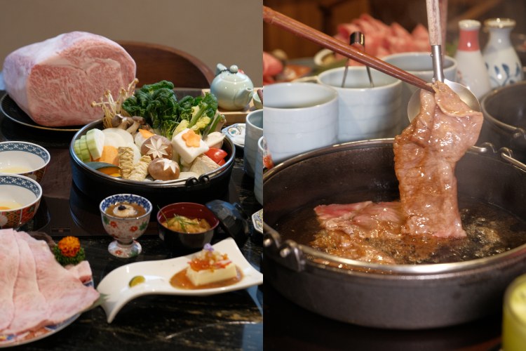 打的金黃蛋液，醬香、脂香與蛋香交疊，帶點任性奢華的秋季菜色像松露龍蝦與爆量雲丹丼，則把這趟壽喜燒之旅推向真正的「犒賞級儀式感」。