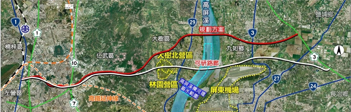 繼台 88 線之後，高雄與屏東之間迎來另一條重要的東西向快速道路——「高雄－屏東間東西向第 2 條快速公路」（簡稱「高屏二快」）。這項工程全長約 22.6 公里，西起高雄市左營區、鄰近高鐵左營站一帶，沿線經過仁武、大樹，跨越高屏溪後進入屏東，東側則銜接國道 3 號九如、長治一帶。目前工程已經動工，全線預計於 2032 年至 2033 年完工通車，未來可望分散既有道路車流，提升高雄、屏東之間的交通便利性。