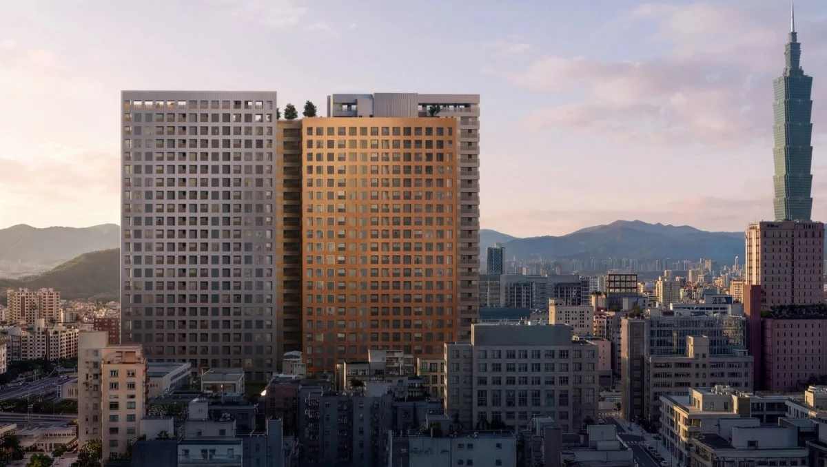 台北迎來全新國際級新地標!位於台北市松山區,御林園雙塔(松山御林園都市更新住宅案,Songshan Urban Renewal Residence),由國際知名建築事務所 OMA(大都會建築事務所)操刀,迎來兩座 24 層住宅塔樓。不同於制式高樓住宅,該雙塔透過錯動量體、垂直開口、公共平台與空中花園,回應既有社區的生活脈絡,並串聯周邊綠地、公園與城市景觀。