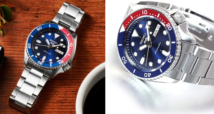 一提到入門平價機械錶,絕對不能不提Seiko(精工)「5 Sports」系列,這款經典的紅藍「百事圈」配色,更是許多人的第一支機械錶首選。以不到萬元的價格,就能入手傳承自經典Seiko SKX外型的潛水風格風格錶款,無論是透明底蓋展示的機芯運轉,還是那股隨性百搭的運動感,都展現出無可比擬的高CP值。(商品價格約:NTD 9,900)