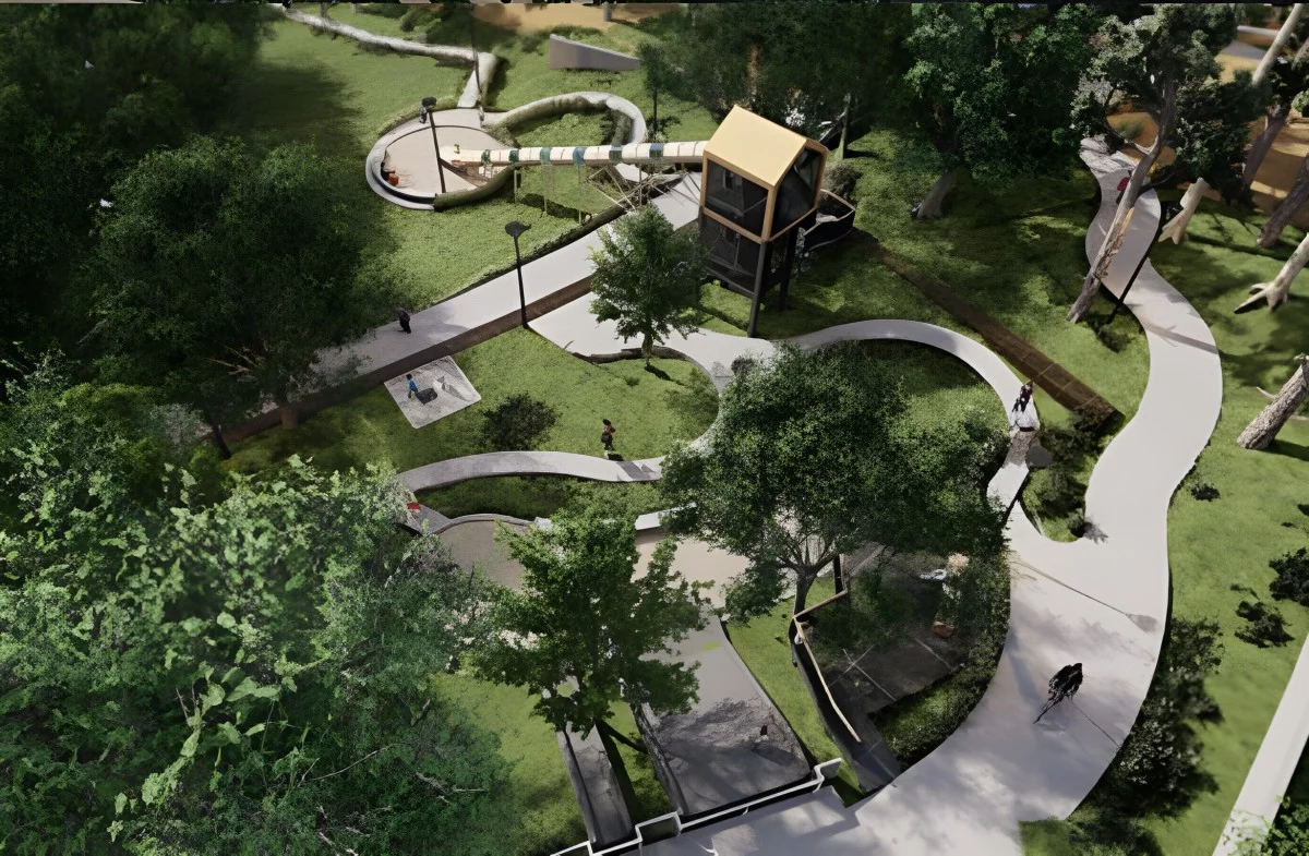 位於竹北西區的「竹北蓮花公園」將迎來全新改造,不僅是竹北市首座以森林為主題的特色公園,也將打造全長 18 公尺的地景溜滑梯,成為新竹縣最長的溜滑梯。園區規劃包含「入口廣場區」、「地景遊戲區」(設有磨石子滑梯、攀爬網及休憩躺椅),以及可漫步林間的「松樹步道區」。未來將串聯鄰近的蓮花寺、鳳崎落日步道等景點,預計於今年完工啟用。