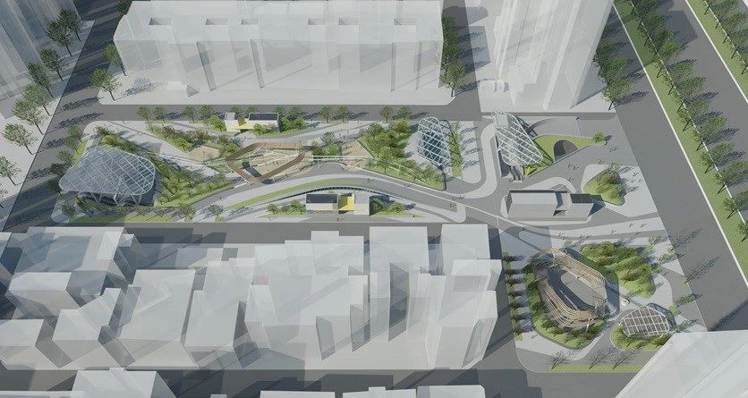 成功市場改建工程以「購物便利」與「生活品質」為核心，透過半地下化設計重新分配有限的都市空間，並將原本地面市場空間轉化為開放式綠地。地面層未來將規畫為景觀公園廣場，透過連續性的開放空間、植栽及公共活動場域串聯市場與周邊環境，降低市場地下化可能產生的視覺壓迫感，也增加居民可以休憩、散步及活動的公共空間，並獲 2026 國家卓越建設獎「特別獎」肯定。