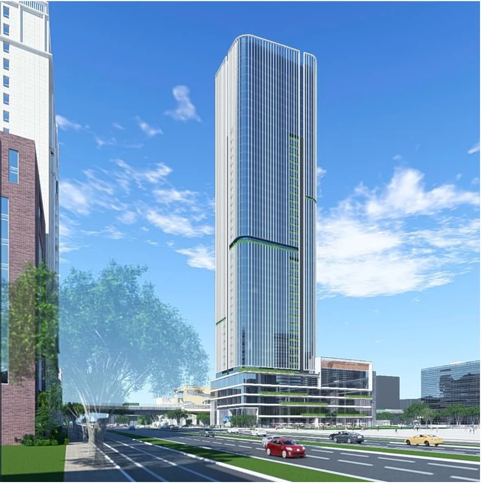 台中市西屯區台灣大道三段與文心路二段路口,將迎來全新百貨地標:環球購物中心。本案為與台中捷運綠線「市政府站」共構的 G9-1 土地開發案,規劃興建地上 43 層、樓高約 214 公尺的大樓,預計 1 樓至 5 樓將由「環球購物中心」經營。整體結合車站、城市、公園、商場與旅宿等多元機能,打造兼具指標與多元新商場,預計 2031 年完工、2032 年營運。