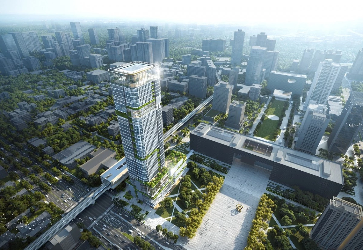 這座與台中捷運市政府站共構的全新高樓地標,樓高約 214 公尺。完工後,將成為台中第四高的建築,僅次於興富發惠國段 90 地號(約 323.5 公尺)、豐邑塔(約 236 公尺)及台中之鑽(約 225 公尺)。隨著七期商業發展持續擴張,周邊已有新光三越、大遠百、台中國家歌劇院及秋紅谷等重要商業與休閒據點,進一步串聯既有商圈,提升區域商業機能與城市辨識度。