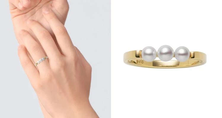 想擁有一件Mikimoto（御木本）頂級阿古屋珍珠卻預算有限？這款定價3萬出頭的戒指，就是夢寐以求的解藥！簡約流暢的18K黃金戒台，托起一顆約3.75至4.00mm、皮光細致溫潤的Akoya（阿古屋）養殖珍珠。沒有過多繁複的裝飾，完全以珍珠本體無與倫比的光澤取勝。這種極簡而質感爆棚的設計非常適合日常天天配搭，堪稱高CP值的夢幻入門首選。（商品價格約：NTD 31,000）