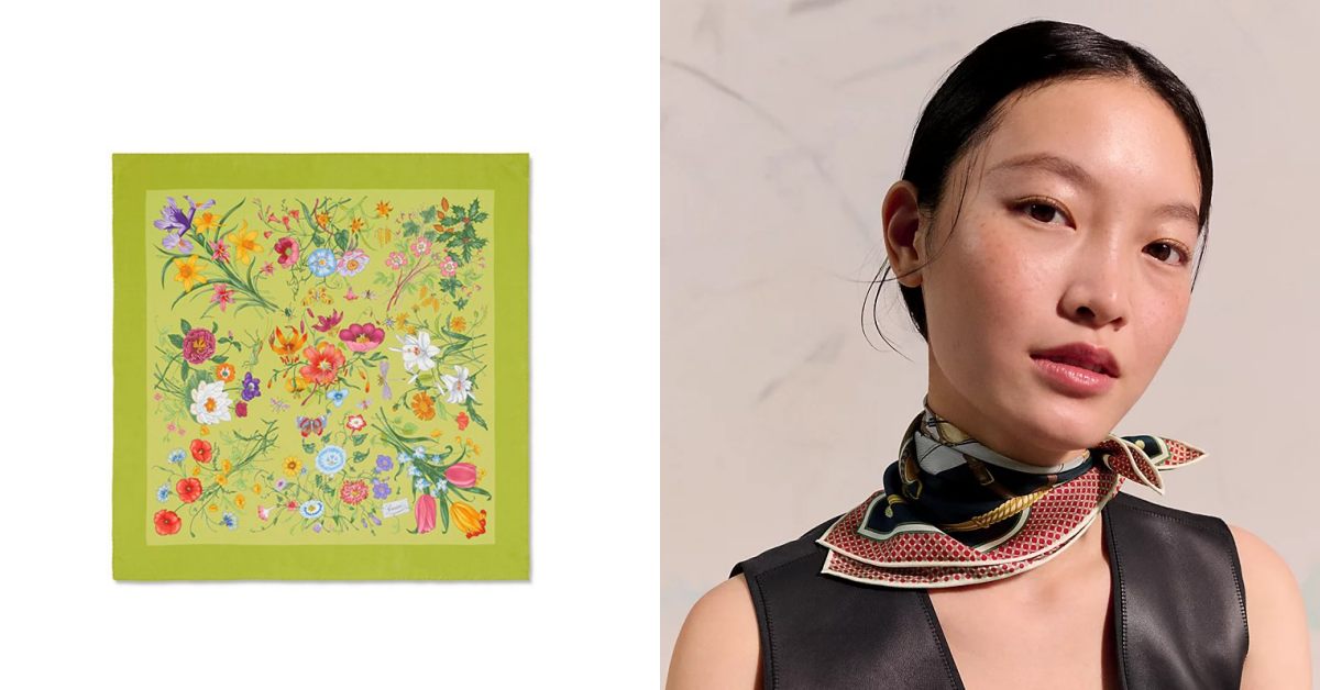 2025絲巾推薦精品Top 15，愛馬仕、Gucci、LV...打造優雅春夏穿搭