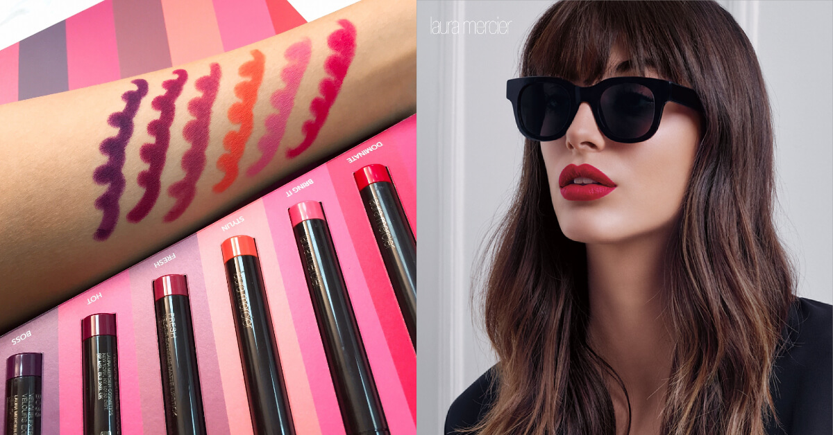 是曖昧的顏色!鄭有美的紅唇太撩人了!Laura Mercier 極絲絨染霧唇筆必買色號出爐!