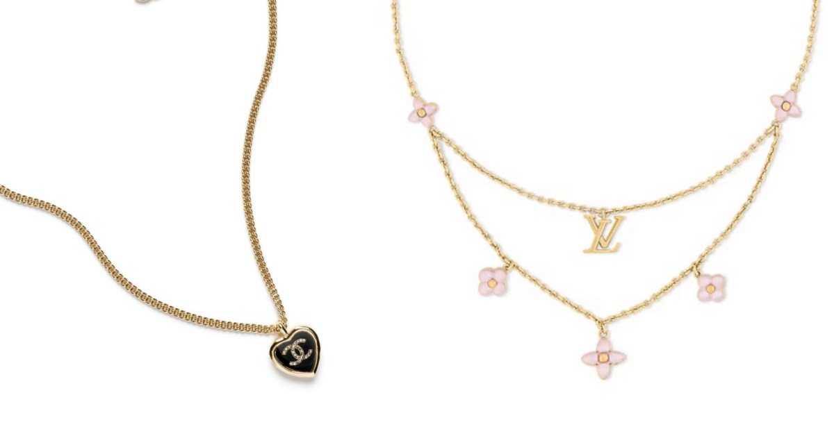 精品Logo項鍊推薦Top8！Chanel愛心綴飾關注度高，LV雙鏈老花造型感一百分！