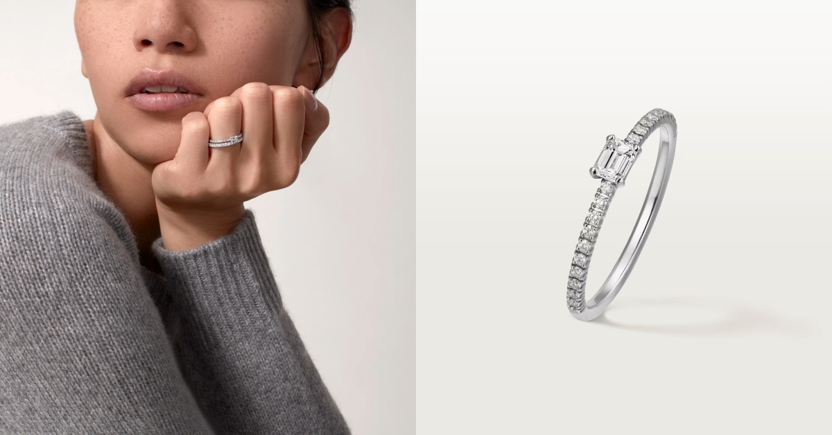 平均十萬「精品鑽石婚戒」推薦8款！Tiffany鑲鑽V字、Cartier「這款」當求婚鑽戒也OK