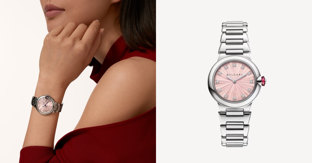 精品「粉紅色腕錶」推薦6選！Cartier藍氣球、Bvlgari珍珠母貝，20萬優雅入門