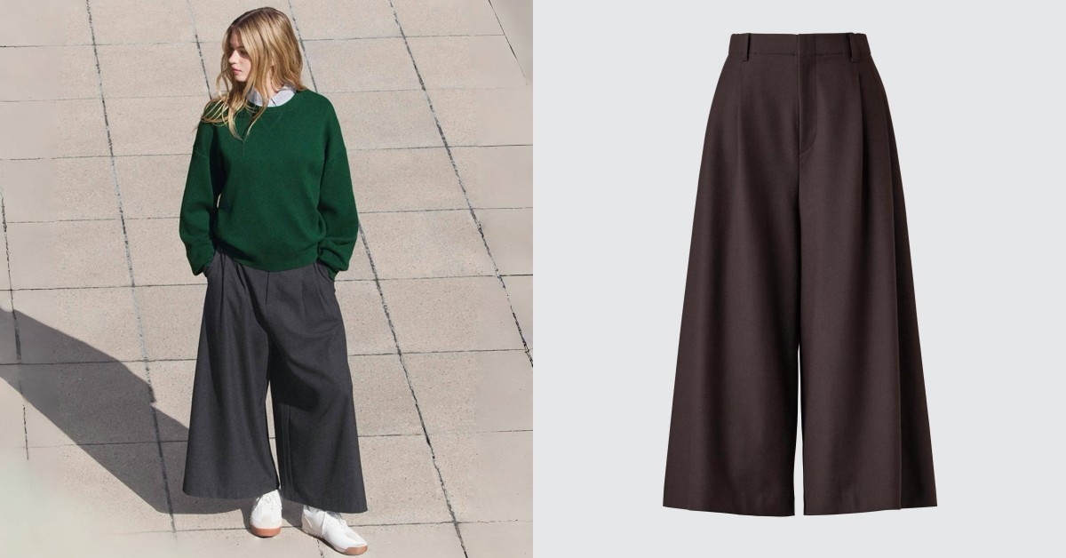 Uniqlo：C系列寬褲網路激推！千元有找，長腿顯瘦穿搭神器