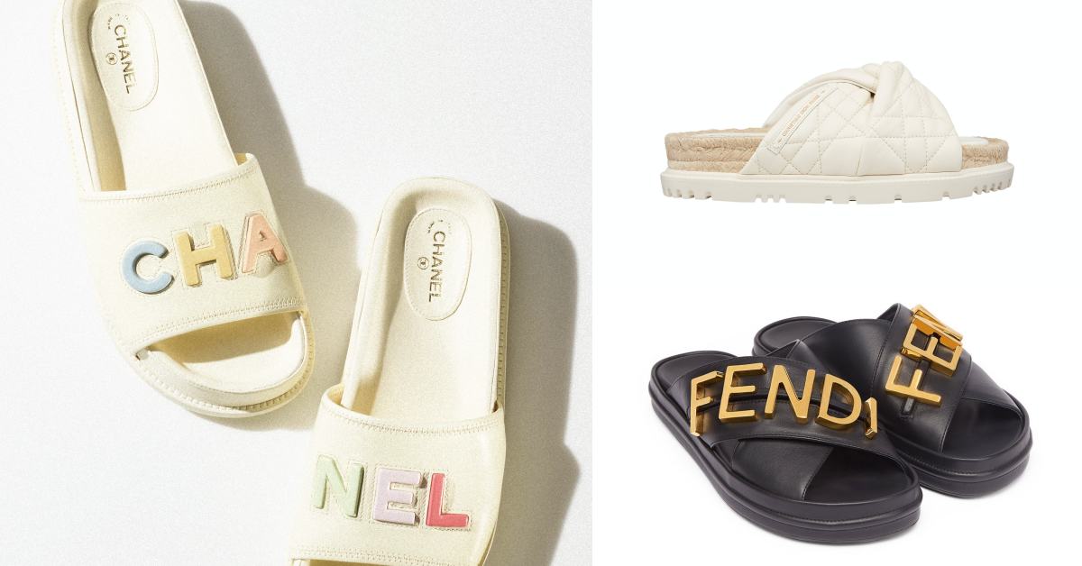 精品拖鞋推薦Top10！LV、Celine、Gucci...「Fendi」這雙厚底Logo款哪個女人能不愛？