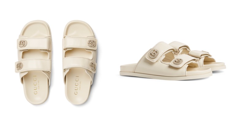 Gucci 2025百搭「涼鞋」推薦Top 7！雙G帆布經典百搭，竹節元素就像穿上藝術品