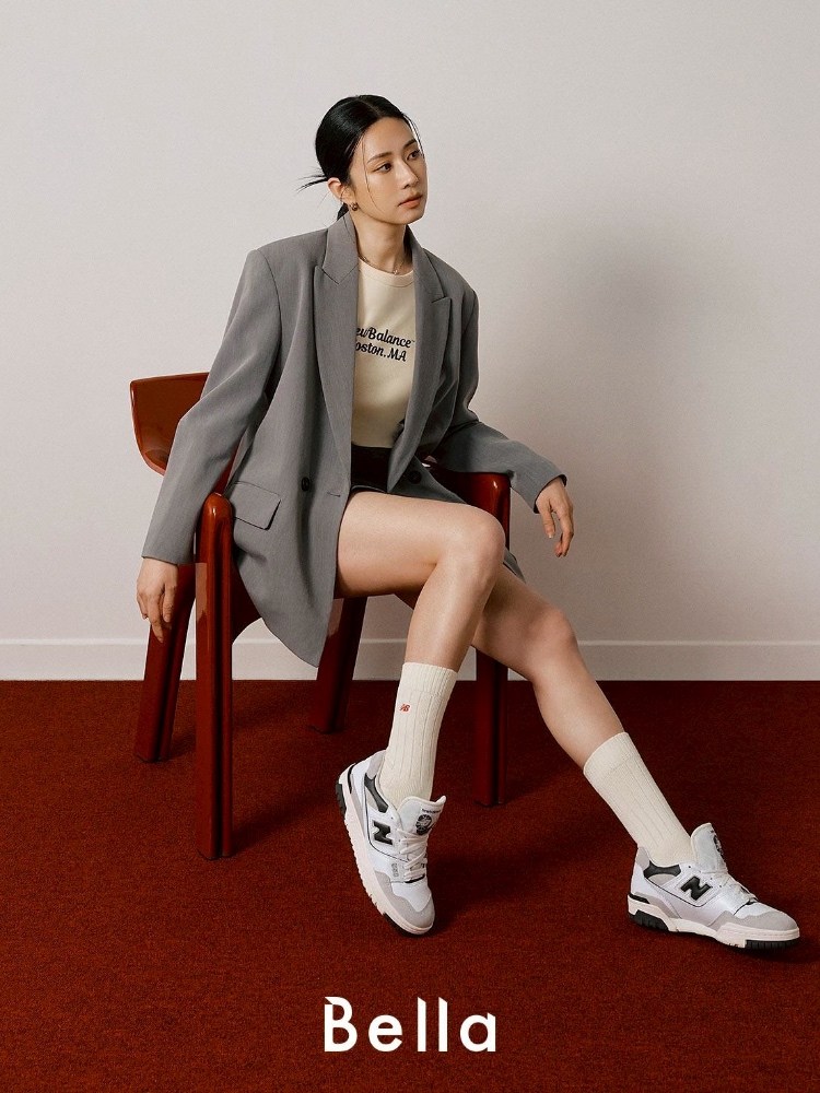 跟上時髦風向球趙岱新的「灰系穿搭」！NB Grey Days 限定款550＆740 一看就心動，誰穿誰好看的街拍神鞋封號確定拿下 