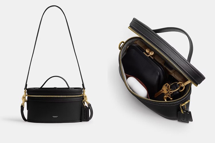 Coach黑色Trail 手提包，商品價格 NTD 9,900。