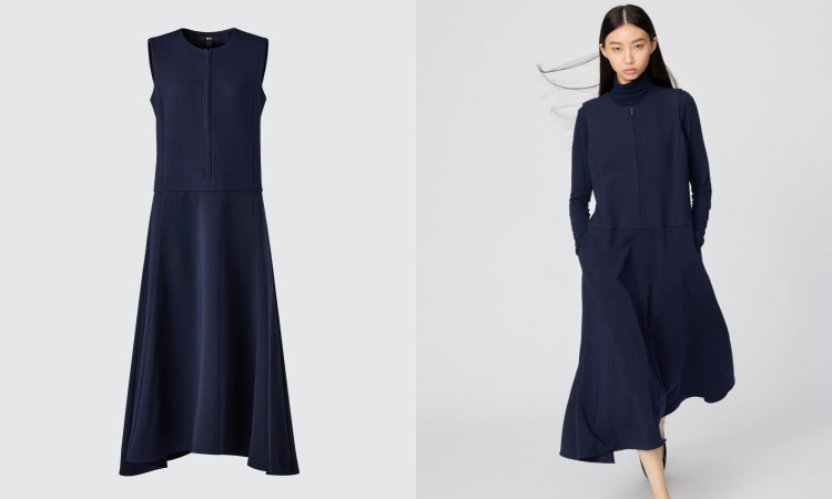 Uniqlo：C 2025秋冬系列半開襟洋裝，商品價格 NTD 1,490。