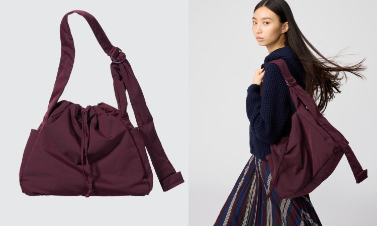 Uniqlo：C 2025秋冬系列澎軟肩背包，商品價格 NTD 790。