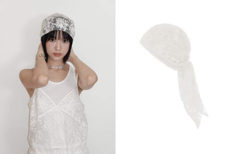 Studio Doe 蕾絲頭巾,商品價格 NTD 980。