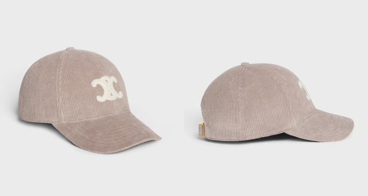 這頂Celine棒球帽是Lisa私服同款！以燈芯絨面料製成，帽身正面點綴Celine經典Logo，極簡設計中散發高級感。