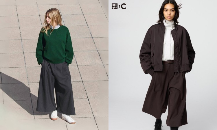 九分褲長恰好落在腳踝上緣，俐落有型、不拖泥帶水，視覺上自然延伸腿部比例，達到顯高效果。