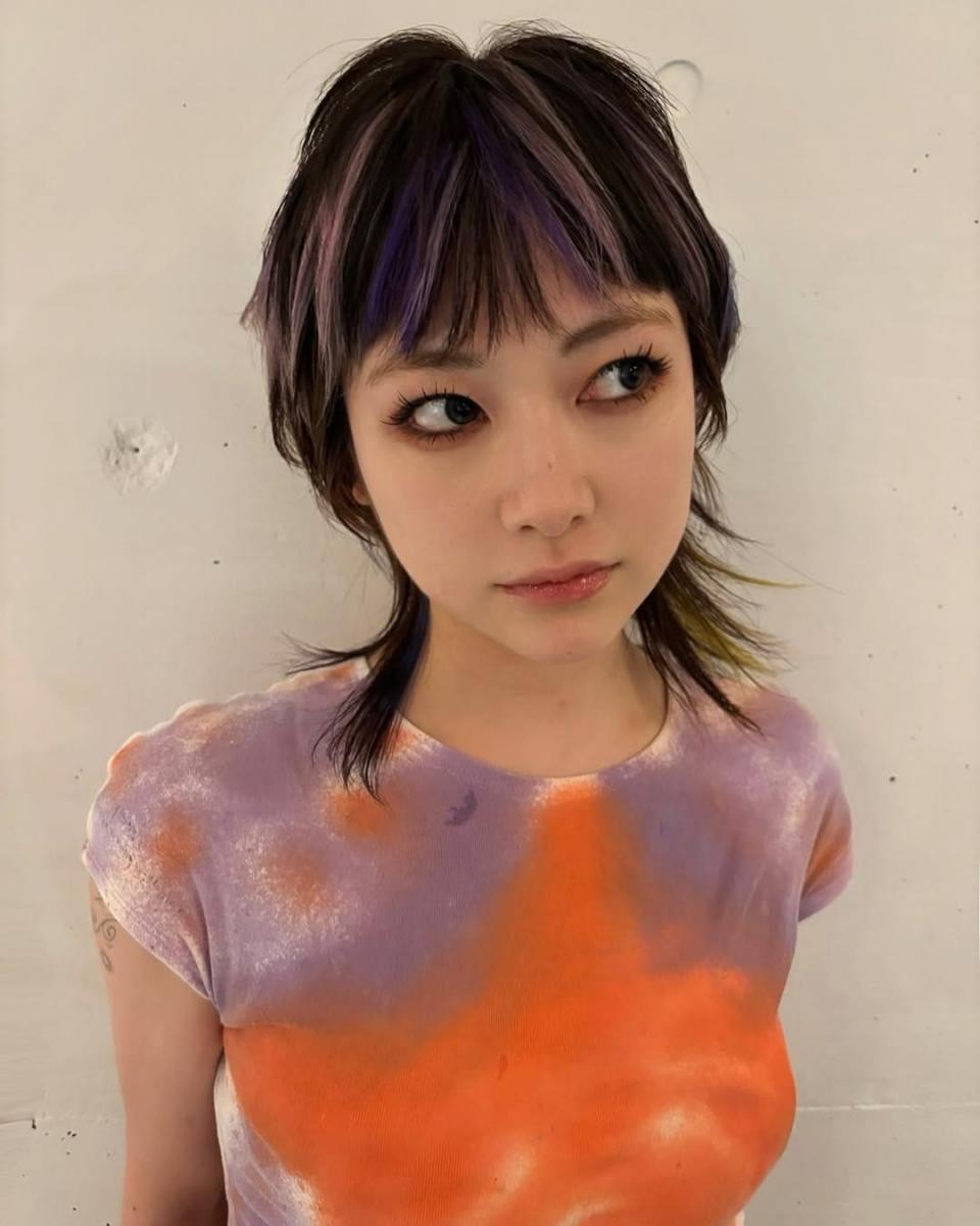 及肩髮型推薦22:個性魚尾剪