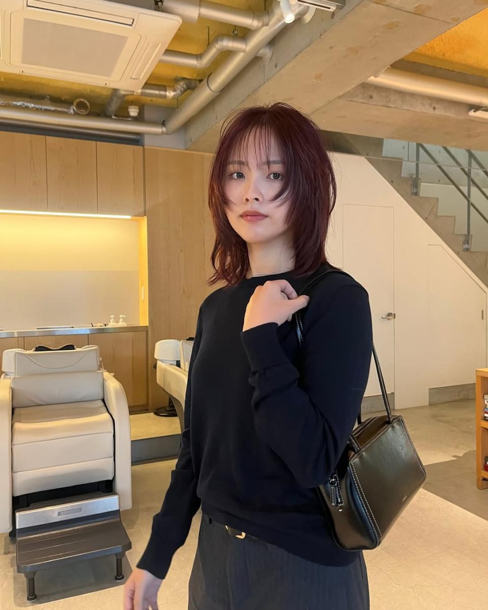 及肩髮型推薦21：小顏層次剪