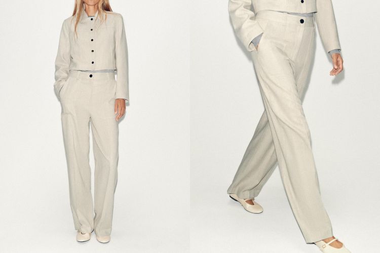 除了褲型本身，搭配也是關鍵！上下身同色系，或選擇深色褲款，都能減少視覺切割，營造全身「拉直線條」的效果。