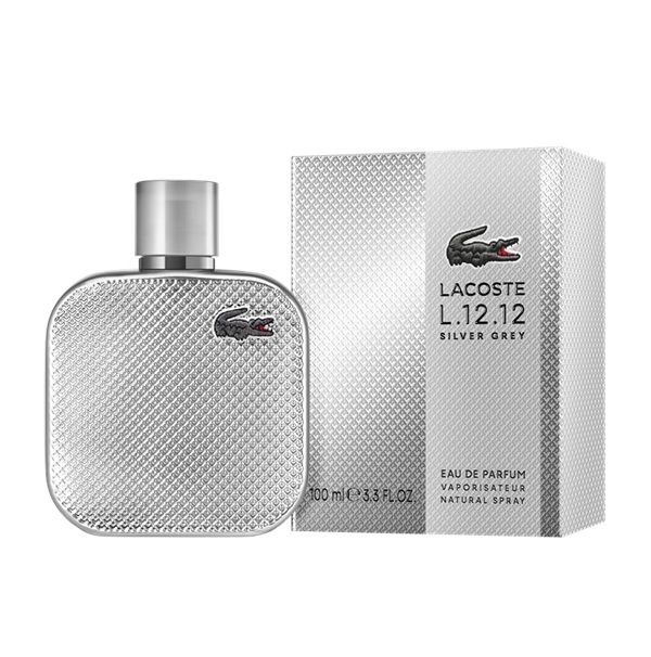 LACOSTE L.12.12 Silver Grey經典流光銀灰淡香精/100ml,NTD3,350;50ml,NTD2,300