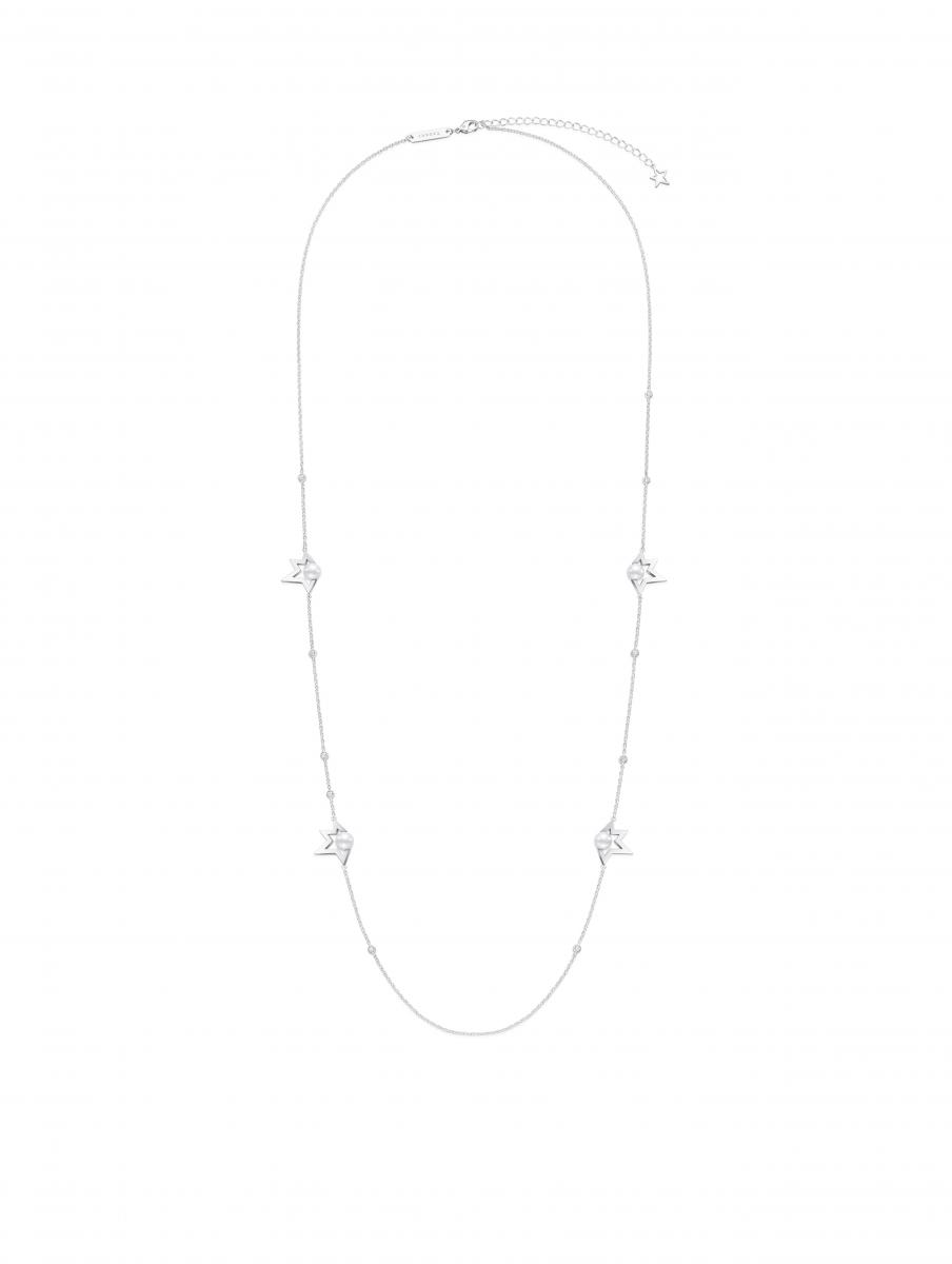 TASAKI comet plus 阿古屋珍珠與18K白金鑽石項鍊，價格 NTD 303,000。