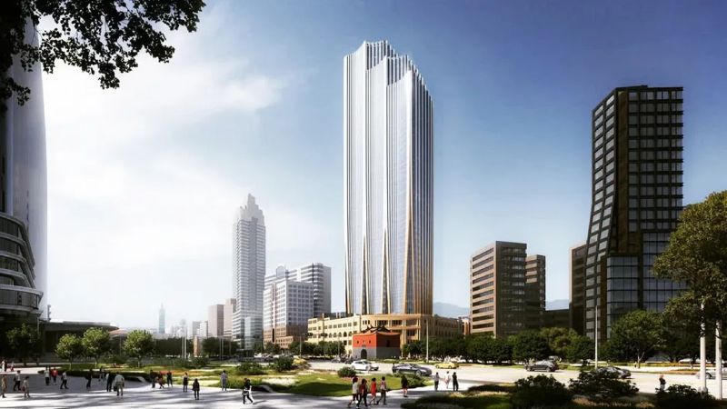 「中華郵政塔」是台北古蹟「北門郵局」的公辦都更案，將於台北車站北門廣場旁興建一座高達 47 層的商辦大樓。總投資金額達新台幣 278 億元，將成為國內唯一融合古蹟與現代化金融中心的建築地標。該案由國際建築團隊 Zaha Hadid Architects（札哈·哈蒂德建築事務所）參與設計，其代表作品包括新北市的「淡江大橋」。建築高度超過 150 公尺，預計於 2030 年完工。