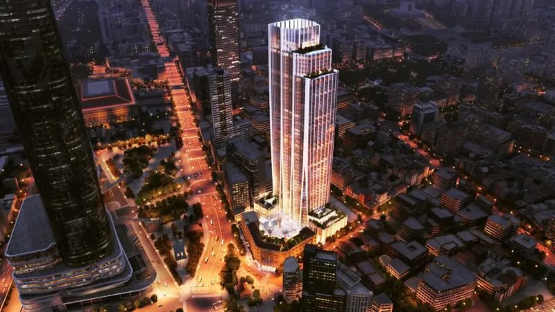 中華郵政塔規劃 47 層,建築高度超過 150 公尺,將成為台北全新的金融地標。設計靈感取自台灣的「蘭花」,外觀呈現自基座生長而出的線性分枝造型,轉譯植物優雅的線條語彙,並以階梯式量體堆疊手法,弱化整體的厚重感。日治時期的北門郵局主體建築將完整保留,後方數棟非歷史建築則將拆除。新舊建築之間將以帶有弧形玻璃天窗的中庭串連,達到歷史與現代的平衡共存。