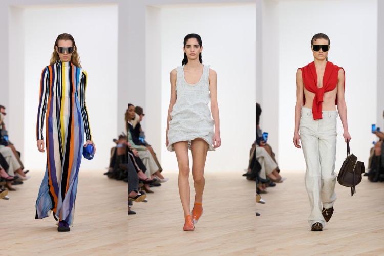 每一道縫線都被隱藏於結構中，讓衣服彷彿天然成形。