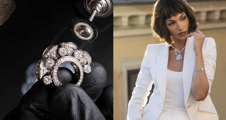 精密巧妙的「顫動工藝」最為動人，為「Fiorever」系列注入仿若自然脈動般的靈動氣息。當佩戴於身，花朵隨步伐輕顫生姿，綻放出彷彿隨風搖曳的生命力，令人深深著迷。