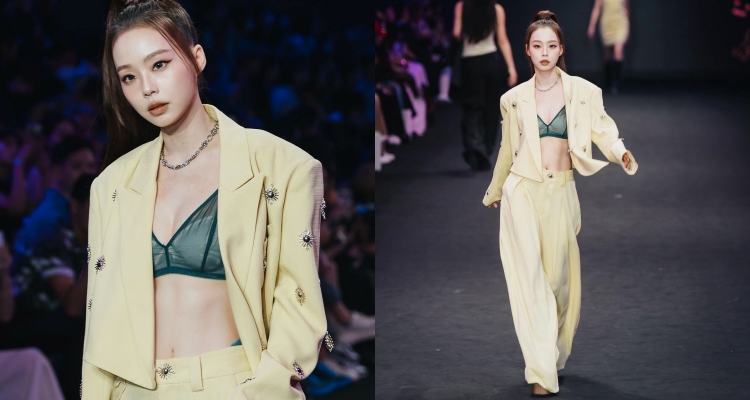 能唱、能演，現在連走秀都不在話下！出道超過30年的孫淑媚，近年在音樂與戲劇持續活躍，近期更以一身亮眼造型登上台北時裝週，引發關注。她當天身穿淡黃色Oversize西裝外套，內搭綠色Bra top，剪裁俐落、輪廓鮮明，完美展現緊緻線條與自信神采，瞬間吸引全場目光。