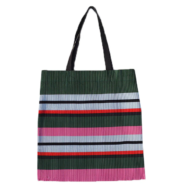 Repleat撞色條紋托特袋，約NTD 2,258