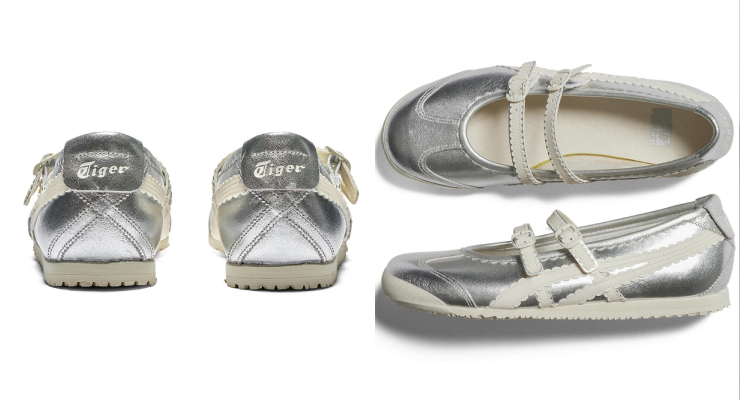 Onitsuka Tiger這款鞋以「Mexico 66」經典鞋型為設計藍本,並以纖細鞋型與精緻鞋帶細節展現此雙的獨特風格。雖然是娃娃鞋,穿起來卻備感輕盈柔軟、能牢牢固定腳部,完美結合娃娃鞋的優雅與運動鞋的舒適支撐。不僅適合日常通勤,也能輕鬆搭配穿搭。