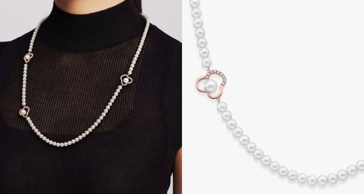 徐玄振於TASAKI新品發佈會上所配搭的這條「Chants」系列，透過鏤空花瓣的輕盈意象與珍珠溫潤光澤的交織，描繪出當代女性獨有的自信光彩與優雅風範。