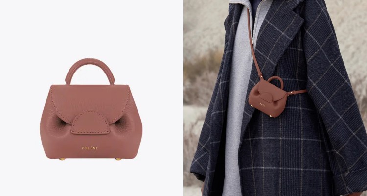 來自巴黎當紅小眾品牌Polène的這款Numéro Un Micro迷你包,以品牌經典摺疊結構呈現柔和雕塑感輪廓。