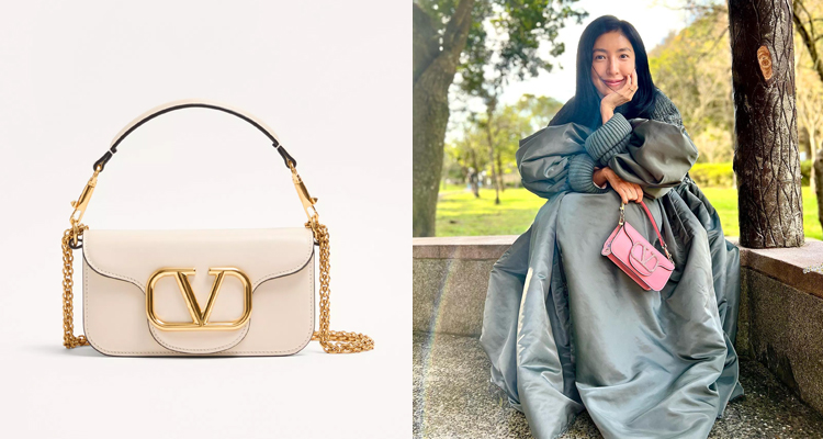 Valentino向來最懂如何捕捉女性的優雅本質,將簡約轉化為一種含蓄而自信的美感。而經典的「Locò」肩背包,以俐落的長方輪廓、黃銅質感的V Logo金屬標誌與流線翻蓋設計,散發出知性與從容的氣息。