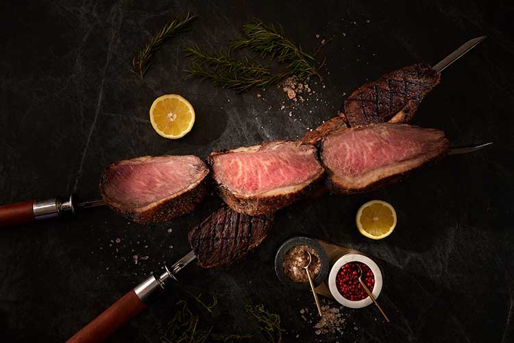 爐烤和牛臀上蓋